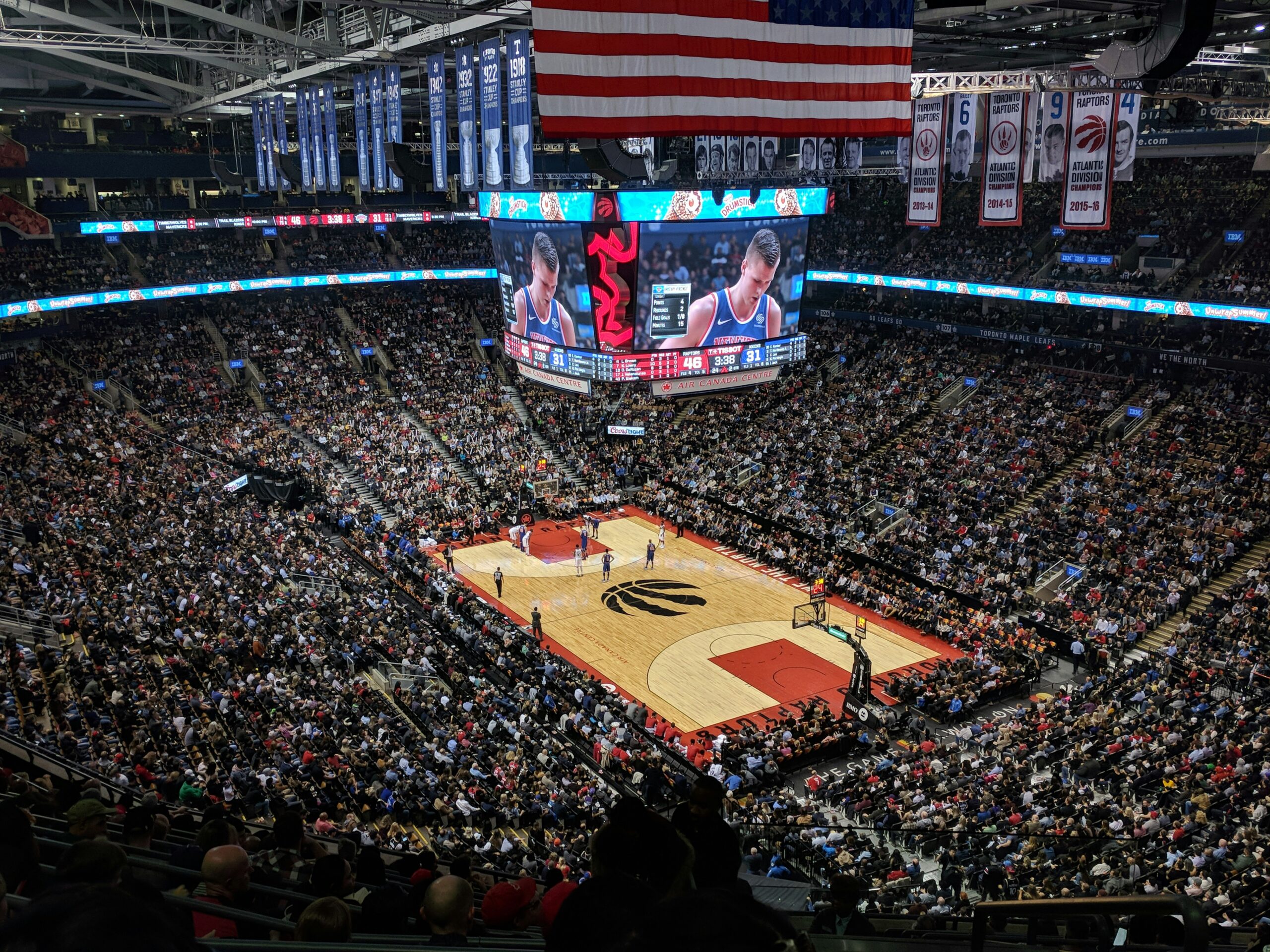 Basketball game court